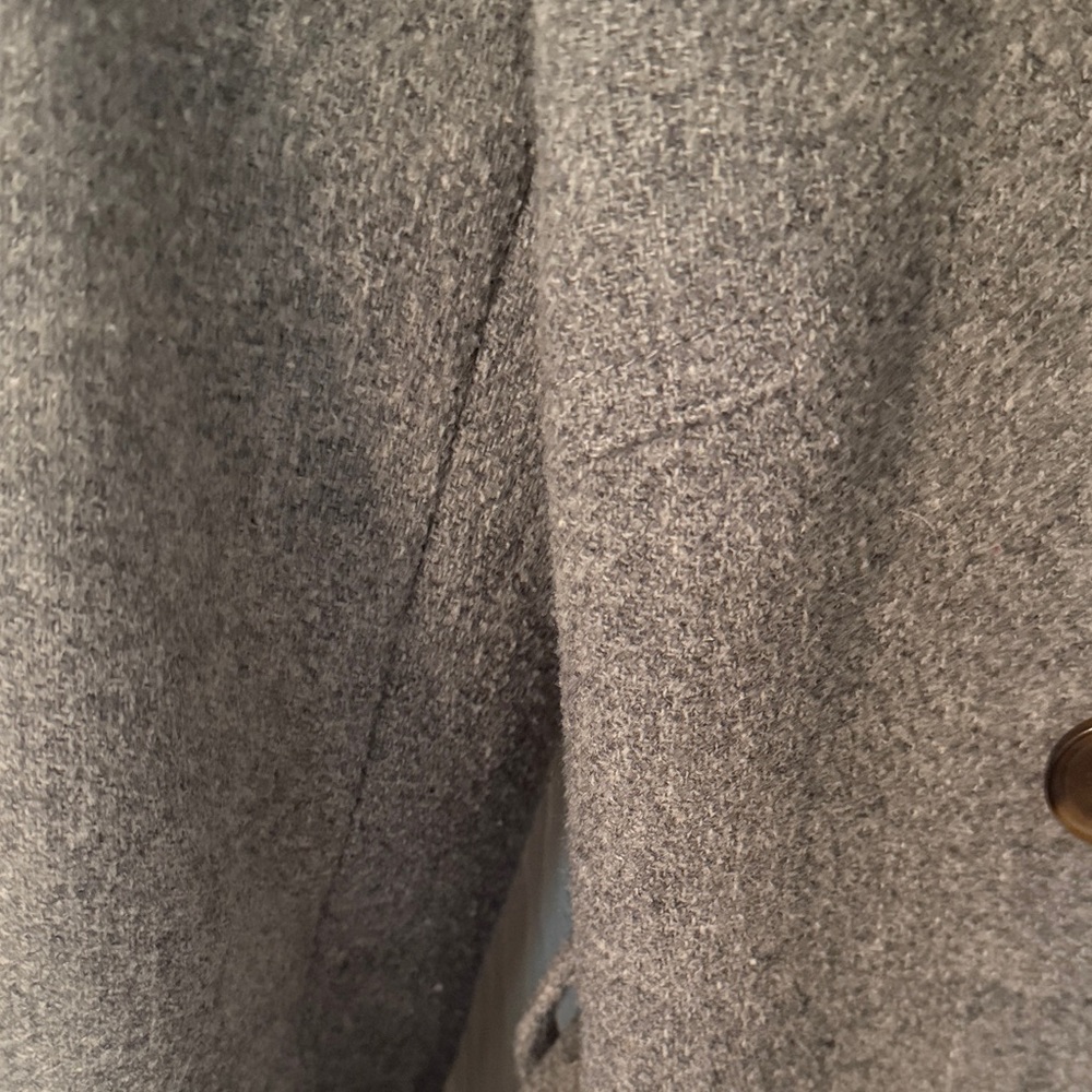 J. Crew Gray Wool Coat. Size 6. - Picture 2 of 10